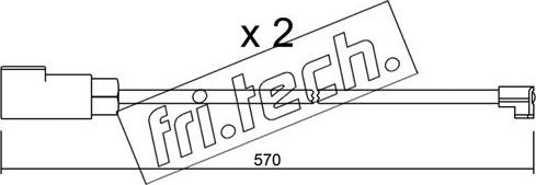 Fri.Tech. SU.244K - Contatto segnalazione, Usura past. freno / mat. d'attrito autozon.pro