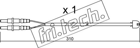 Fri.Tech. SU.242 - Contatto segnalazione, Usura past. freno / mat. d'attrito autozon.pro