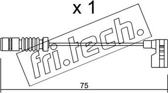 Fri.Tech. SU.251 - Contatto segnalazione, Usura past. freno / mat. d'attrito autozon.pro