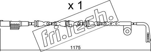 Fri.Tech. SU.253 - Contatto segnalazione, Usura past. freno / mat. d'attrito autozon.pro