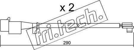 Fri.Tech. SU.260K - Contatto segnalazione, Usura past. freno / mat. d'attrito autozon.pro