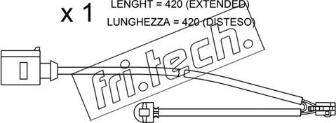 Fri.Tech. SU.217 - Contatto segnalazione, Usura past. freno / mat. d'attrito autozon.pro