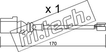 Fri.Tech. SU.289 - Contatto segnalazione, Usura past. freno / mat. d'attrito autozon.pro