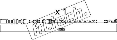 Fri.Tech. SU.284 - Contatto segnalazione, Usura past. freno / mat. d'attrito autozon.pro