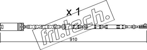 Fri.Tech. SU.282 - Contatto segnalazione, Usura past. freno / mat. d'attrito autozon.pro