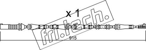 Fri.Tech. SU.287 - Contatto segnalazione, Usura past. freno / mat. d'attrito autozon.pro