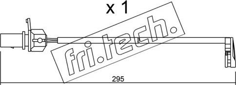 Fri.Tech. SU.224 - Contatto segnalazione, Usura past. freno / mat. d'attrito autozon.pro