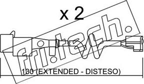 Fri.Tech. SU.225K - Contatto segnalazione, Usura past. freno / mat. d'attrito autozon.pro