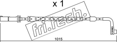 Fri.Tech. SU.221 - Contatto segnalazione, Usura past. freno / mat. d'attrito autozon.pro