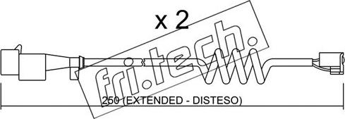 Fri.Tech. SU.227K - Contatto segnalazione, Usura past. freno / mat. d'attrito autozon.pro