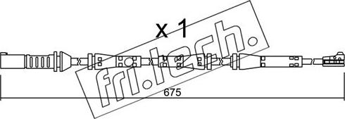 Fri.Tech. SU.278 - Contatto segnalazione, Usura past. freno / mat. d'attrito autozon.pro