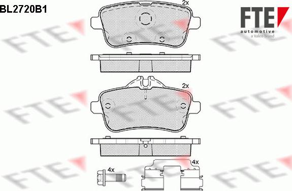 FTE 9010945 - Kit pastiglie freno, Freno a disco autozon.pro