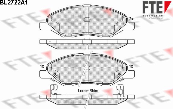 FTE 9010947 - Kit pastiglie freno, Freno a disco autozon.pro