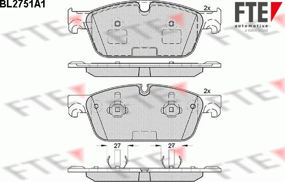 FTE 9010959 - Kit pastiglie freno, Freno a disco autozon.pro