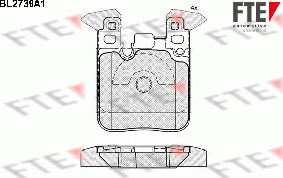 FTE 9010953 - Kit pastiglie freno, Freno a disco autozon.pro