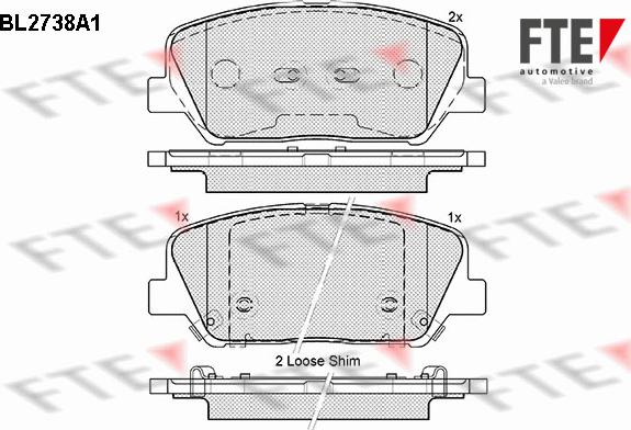 FTE 9010952 - Kit pastiglie freno, Freno a disco autozon.pro