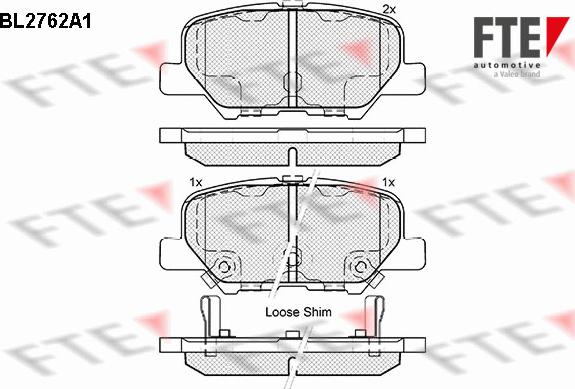 FTE 9010969 - Kit pastiglie freno, Freno a disco autozon.pro