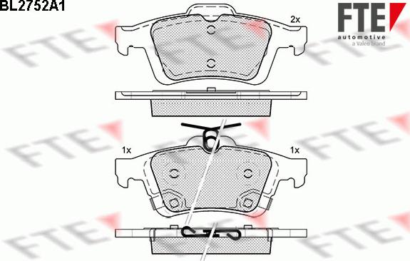 FTE 9010960 - Kit pastiglie freno, Freno a disco autozon.pro