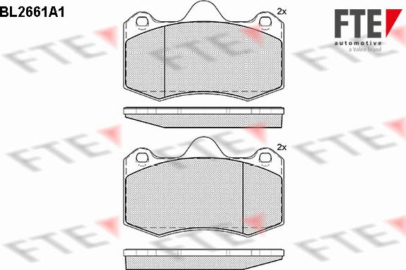 FTE 9010900 - Kit pastiglie freno, Freno a disco autozon.pro