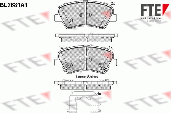 FTE 9010913 - Kit pastiglie freno, Freno a disco autozon.pro