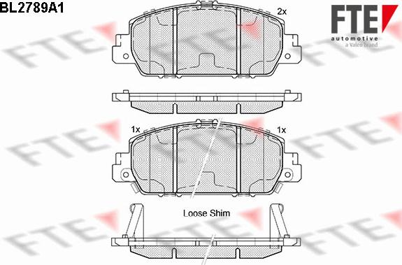 FTE 9010983 - Kit pastiglie freno, Freno a disco autozon.pro