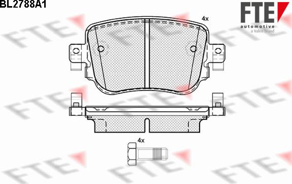 FTE 9010982 - Kit pastiglie freno, Freno a disco autozon.pro