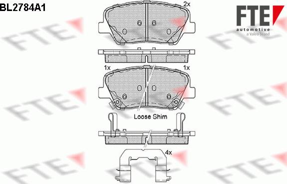 FTE 9010979 - Kit pastiglie freno, Freno a disco autozon.pro