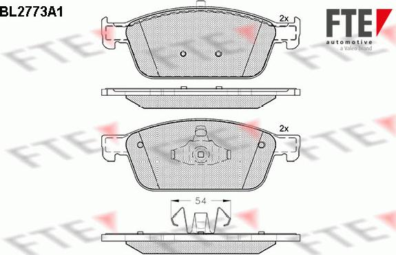 FTE 9010978 - Kit pastiglie freno, Freno a disco autozon.pro