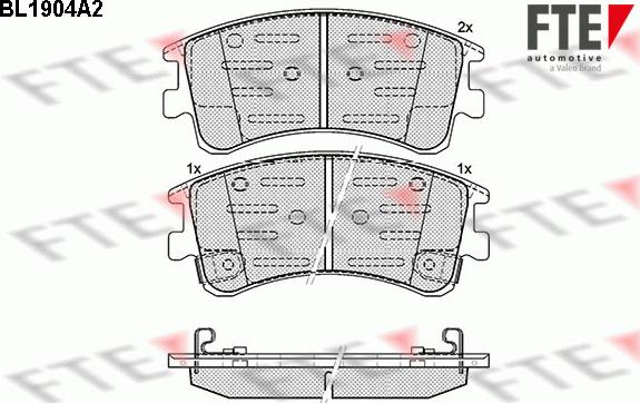 FTE 9010493 - Kit pastiglie freno, Freno a disco autozon.pro