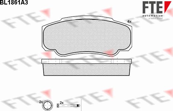 FTE 9010441 - Kit pastiglie freno, Freno a disco autozon.pro