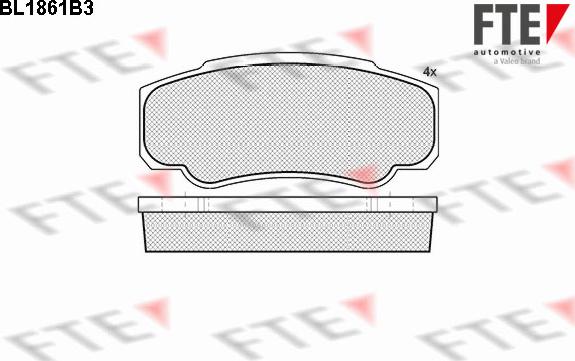 FTE 9010442 - Kit pastiglie freno, Freno a disco autozon.pro