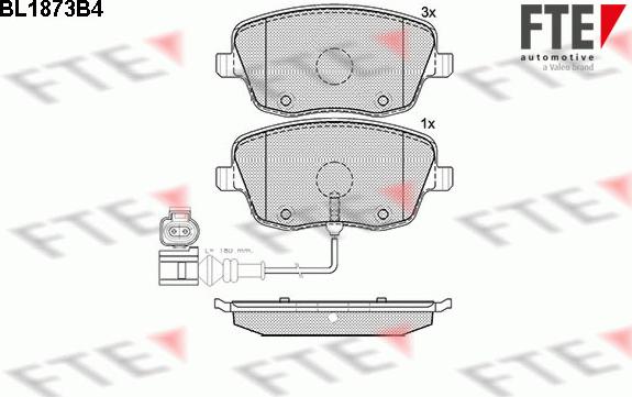 FTE 9010456 - Kit pastiglie freno, Freno a disco autozon.pro