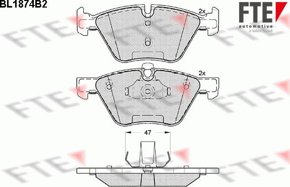 FTE 9010458 - Kit pastiglie freno, Freno a disco autozon.pro