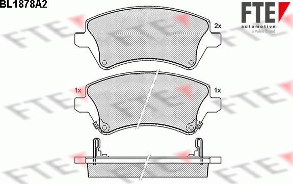 FTE 9010463 - Kit pastiglie freno, Freno a disco autozon.pro