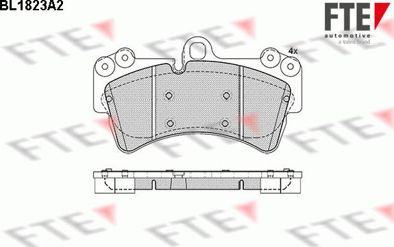 FTE 9010401 - Kit pastiglie freno, Freno a disco autozon.pro