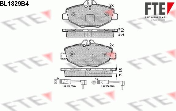 FTE 9010408 - Kit pastiglie freno, Freno a disco autozon.pro