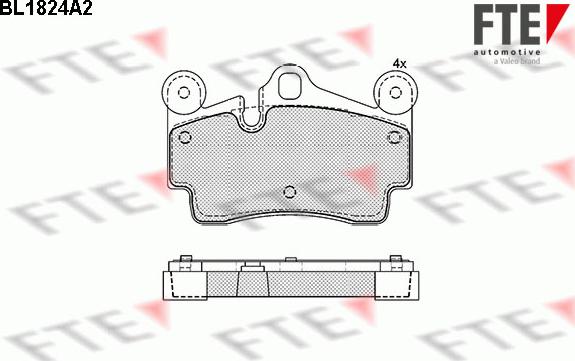 FTE 9010402 - Kit pastiglie freno, Freno a disco autozon.pro