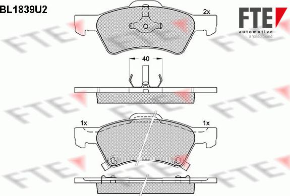 FTE 9010415 - Kit pastiglie freno, Freno a disco autozon.pro