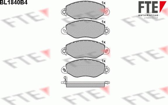 FTE 9010417 - Kit pastiglie freno, Freno a disco autozon.pro