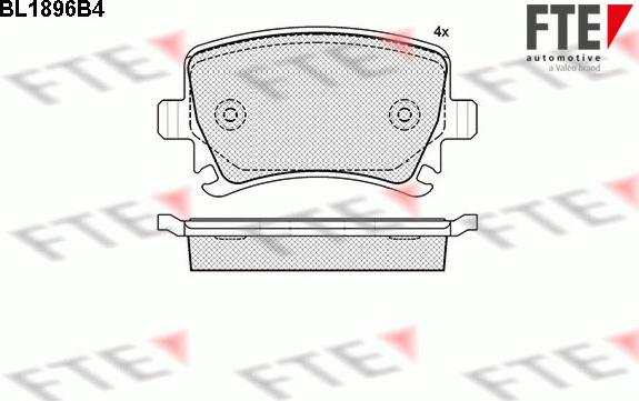 FTE 9010485 - Kit pastiglie freno, Freno a disco autozon.pro