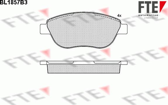 FTE 9010432 - Kit pastiglie freno, Freno a disco autozon.pro