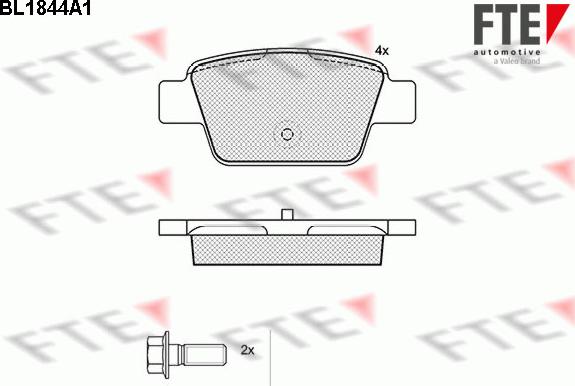 FTE 9010423 - Kit pastiglie freno, Freno a disco autozon.pro