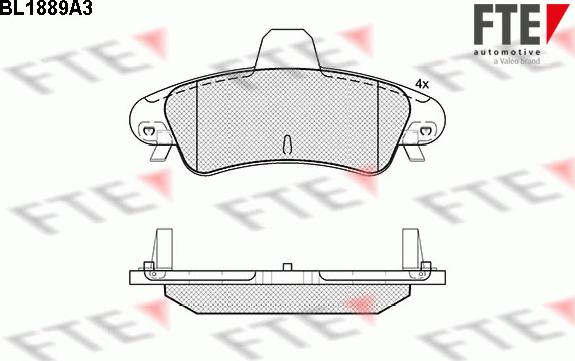 FTE 9010473 - Kit pastiglie freno, Freno a disco autozon.pro