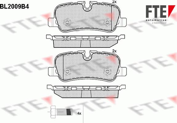 FTE 9010595 - Kit pastiglie freno, Freno a disco autozon.pro