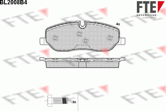 FTE 9010593 - Kit pastiglie freno, Freno a disco autozon.pro