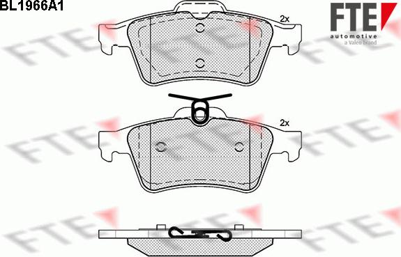 FTE 9010548 - Kit pastiglie freno, Freno a disco autozon.pro