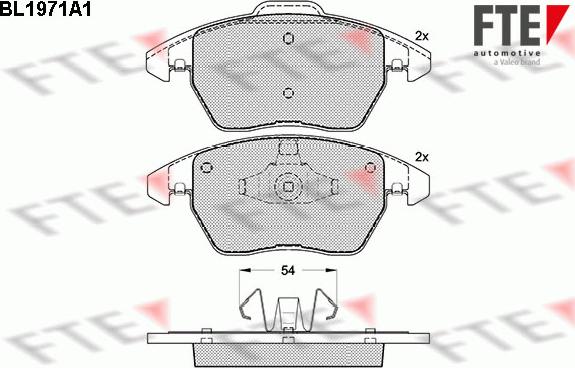 FTE 9010556 - Kit pastiglie freno, Freno a disco autozon.pro