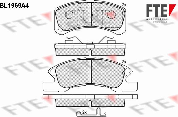 FTE 9010553 - Kit pastiglie freno, Freno a disco autozon.pro