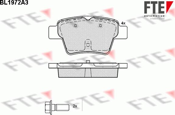 FTE 9010557 - Kit pastiglie freno, Freno a disco autozon.pro