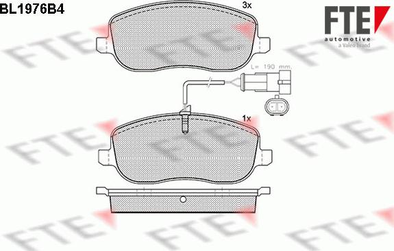 FTE 9010566 - Kit pastiglie freno, Freno a disco autozon.pro